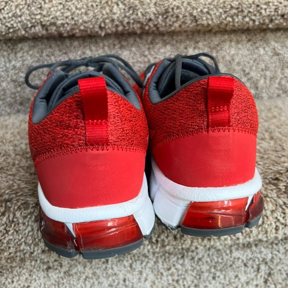 Asics Men's Red Synthetic Fiber/Leather Upper Sneakers. - Picture 6 of 13